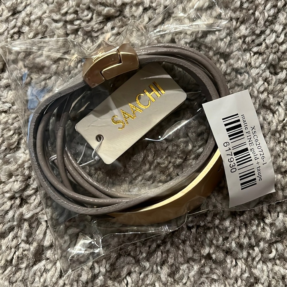 SAACHI Leather Bracelet NWT